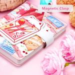 Smart tree Pink Journal for Women, Kawaii Notebook A5 Size Travel Journals Soft Leather Colorful Paper Girls Diary, Sweet Tasty Theme Cute Planner with Bookmark and Inner Pocket