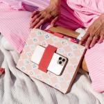 Studio Oh! Casey Notebook with Phone Holder - Stylish Design with Elastic Loops, 192 Lined Pages, Coptic Binding - Ideal for Professionals, Students, Travelers - Smart Pups