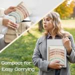 WARDOS Boho Sunshine Rainbow Inspirational Notebook Journal 5.5x8.3, Motivational Quote Journaling Notebook, I Am Kind Smart Brave Positive Affirmation Journal for Women