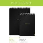 Rocketbook Smart Reusable Notebook, Flip Letter Size Spiral Notebook, Lunar Winter, (8.5" x 11")
