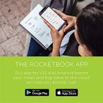 Rocketbook Matrix Smart Reusable Graph Notebook | Eco-friendly, Digitally Connected Isometric Notebook | Mdinight Blue, Letter Size (8.5" x 11") with Pen, Cloth, and App Included