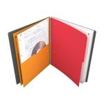 OXFORD 100104329 Activebook International A4 + Checkered with Indexable Index and Document Pocket Gray Spiral Notebook Block - a Smart Organization for Managers and Executives