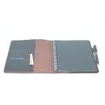 YIYUS Compatible with Rocketbook Cover Smart Business Genuine Leather Notebook Cover for Everlast A5 Executive 6" x 8.8" Darkbrown