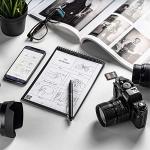 Rocketbook Smart Reusable Notebook, Flip Letter Size Spiral Notebook, Lunar Winter, (8.5" x 11")