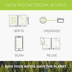Rocketbook Core Reusable Smart Notebook Bundle | Includes Notebook, Pen Holder, Pen, Cloth and App