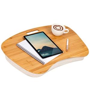 LapGear Bamboo Lap Desk - Natural Bamboo - Fits up to 17.3 Inch Laptops - Style No. 91697