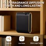 Home Bluetooth Smart Waterless Aromatherapy Machine, Essential Oil Diffuser, with Fragrance Coverage of up to 2000 Square feet, Suitable for Home, Hotel, Restaurant, Office, and spa Center.（Black）