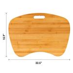 LapGear Bamboo Lap Desk - Natural Bamboo - Fits up to 17.3 Inch Laptops - Style No. 91697