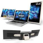 Redalf 15.6" Laptop Screen Extender, 1080P FHD Triple Portable Laptop Monitor Extender,Detachable Screen Travel Monitor for 13"-17.3" Laptops (Mac/Wins/Chrome/Dex)