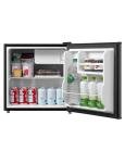 Midea WHS-65LB1 Compact Single Reversible Door Refrigerator, 1.6 Cubic Feet(0.045 Cubic Meter), Black
