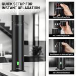 Wireless Aroma Diffuser Scent Oil - Home Luxury Portable Scent Diffuser - Remote Control Wireless Diffuser - 1000 sq. ft Coverage - Essential Oil Diffuser App Control - Aromatherapy (Black)