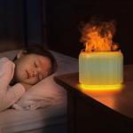 LIFFY Essential Oil Diffuser - Fireplace Fire Flame Aromatherapy Diffuser, Mist Humidifier with Multi-Color LED Lights, for Bedroom, Yoga Spa | Whisper-Quiet Operation, Ideal Gifts