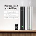 Wireless Aroma Diffuser Scent Oil - Home Luxury Portable Scent Diffuser - Remote Control Wireless Diffuser - 1000 sq. ft Coverage - Essential Oil Diffuser App Control - Aromatherapy (Black)