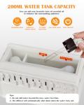 VLU White Noise Sound Machine Diffuser, Essential Oil Diffusers for Home, Air Aroma Diffuser Humidifier with 8 White Noise Effect & LED Night Light, Speaker, Timer, Plug in Design