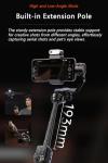 Hohem iSteady M7 Gimbal Stabilizer for Smartphone, Magnetic AI Tracker Fill Light, Detachable Touchscreen Remote Controller, Built-in Extension Rod, 500g Payload Gimbal Stabilizer for iPhone Android