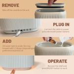 LIFFY Essential Oil Diffuser - Fireplace Fire Flame Aromatherapy Diffuser, Mist Humidifier with Multi-Color LED Lights, for Bedroom, Yoga Spa | Whisper-Quiet Operation, Ideal Gifts