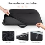 Lap Desk, Lap Desk with Cushion, Fits up to 17 inch Laptop, Pillow Designed, Portable Laptop Stand with Tray, Pad & Phone Holder, Home Office for Bed/Couch/Car/Reading/Writing,MillHome (Black)