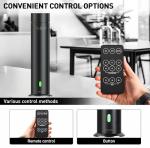 Wireless Aroma Diffuser Scent Oil - Home Luxury Portable Scent Diffuser - Remote Control Wireless Diffuser - 1000 sq. ft Coverage - Essential Oil Diffuser App Control - Aromatherapy (Black)