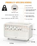 VLU White Noise Sound Machine Diffuser, Essential Oil Diffusers for Home, Air Aroma Diffuser Humidifier with 8 White Noise Effect & LED Night Light, Speaker, Timer, Plug in Design