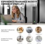 Wireless Aroma Diffuser Scent Oil - Home Luxury Portable Scent Diffuser - Remote Control Wireless Diffuser - 1000 sq. ft Coverage - Essential Oil Diffuser App Control - Aromatherapy (Black)