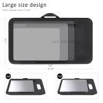 Lap Desk, Lap Desk with Cushion, Fits up to 17 inch Laptop, Pillow Designed, Portable Laptop Stand with Tray, Pad & Phone Holder, Home Office for Bed/Couch/Car/Reading/Writing,MillHome (Black)