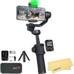hohem iSteady M7 Gimbal Stabilizer for iPhone Android Smartphone,Phone Gimbal with AI Tracking,Fill Light,1.4" Detachable Touchscreen Remote,Phone Stabilizer for Video Recording,YouTube TikTok Travel