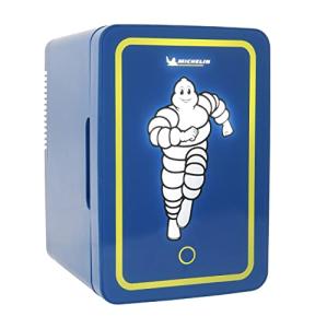 MICHELIN Mini Fridge - Refrigerator for Bedroom Office, Portable Table Top Beverage Cooler, 12V 110V Refrigerador For Drinks, Soda, Wines, Use In Car, Dorm, Outdoor, Patio, 8 Can