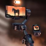 hohem iSteady M7 Gimbal Stabilizer for iPhone Android Smartphone,Phone Gimbal with AI Tracking,Fill Light,1.4" Detachable Touchscreen Remote,Phone Stabilizer for Video Recording,YouTube TikTok Travel