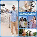 Smedz 2025 Upgraded Wireless Microphone for iPhone/iPAD/Android/PC(Lightning/USB C)– AI Noise Cancelling & Reverb,Dual Mics 20 H Battery Life,Mini Microphone for TikTok, YouTube Vlog,Range 164FT