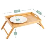 ROSSIE HOME Extra Large Bamboo Bed Tray, Lap Tray, Lap Desk with Phone Holder - Fits up to 17.3 Inch Laptops and Most Tablets - Natural - Style No. 78107