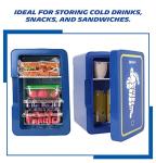MICHELIN Mini Fridge - Refrigerator for Bedroom Office, Portable Table Top Beverage Cooler, 12V 110V Refrigerador For Drinks, Soda, Wines, Use In Car, Dorm, Outdoor, Patio, 8 Can