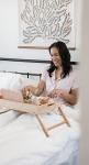 ROSSIE HOME Extra Large Bamboo Bed Tray, Lap Tray, Lap Desk with Phone Holder - Fits up to 17.3 Inch Laptops and Most Tablets - Natural - Style No. 78107