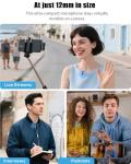 Wireless Lavalier Microphone for iPhone, iPad, Android - USB-C Plug Noise Cancelling Lapel Mini Mic with Charging Case, 30H Battery - Compact Clip-on Mic for YouTube, TikTok, Podcast, Video Recording