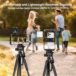 Taisioner Smartphone Video Rig Hand Girp Stabilizer Filmmaking Vlogging Case Phone Video Stabilizer with Cold Shoe for Film Maker Video Grapher Compatible with iPhone 15/14/13/12/ Pro Max and Android