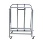 ECR4Kids The Surf Storage Rack, Stores 10 Portable Lap Desks, Flexible Seating, Silver
