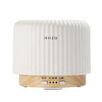 HIIZO T19 Ceramic Aroma Diffuser – 200ml Ultrasonic Essential Oil Diffuser with Breathing Light, Auto-Off, Natural Wood Base, Handcrafted White Ceramic for Home Décor