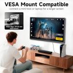 siaviala Portable Monitor, 23.8 inch 1080P FHD 100Hz Laptop Screen Extender, Large Gaming Monitor IPS Display for Laptop, Desktop, MacBook, PS4/5 with Kickstand VESA Compatible