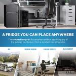 Newair 3.1 Cu. Ft. Compact Mini Fridge with Freezer, Energy Star Certified, Dual Zone Refrigerator, Interior LED Light, Crisper Drawer, Perfect for Dorm Rooms, Bedrooms, Home Offices, and RV Vans