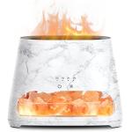 SALKING 2-in-1 Ultrasonic Essential Oil Diffuser & Himalayan Salt Lamp, Aromatherapy Diffuser Cool Mist Humidifier with 3 Brightness, Salt Therapy Lamp, Pure Himalayan Salt Rock, 150ml (Marble)