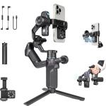FeiyuTech SCORP Mini 3 Gimbal Stabilizer for Smartphone, Built-in AI Tracking Module & Cooling Fan, 2KG Payload 3-Axis Phone Gimbal with Integrated Grip Design, Gimbal Stabilizer for iPhone & Android