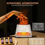SALKING 2-in-1 Ultrasonic Essential Oil Diffuser & Himalayan Salt Lamp, Aromatherapy Diffuser Cool Mist Humidifier with 3 Brightness, Salt Therapy Lamp, Pure Himalayan Salt Rock, 150ml (Marble)