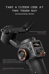 Hohem iSteady M6 Gimbal Stabilizer for Smartphone, 3-Axis Cell Phone Stabilizer Built-in OLED Display 400g Payload Reverse Charging Android and iPhone Gimbal with Inception Motion Timelapse