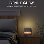 SALKING 2-in-1 Ultrasonic Essential Oil Diffuser & Himalayan Salt Lamp, Aromatherapy Diffuser Cool Mist Humidifier with 3 Brightness, Salt Therapy Lamp, Pure Himalayan Salt Rock, 150ml (Marble)