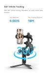 FeiyuTech SCORP Mini 3 Gimbal Stabilizer for Smartphone, Built-in AI Tracking Module & Cooling Fan, 2KG Payload 3-Axis Phone Gimbal with Integrated Grip Design, Gimbal Stabilizer for iPhone & Android