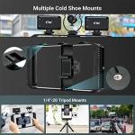 Smartphone Video Rig with Wrist Strap,Phone Filmmaking Rig with 3 Cold Shoe Mounts,Phone Stabilizer Cage Tripod Mount for Videomaker,Compatible with iPhone 16 15 14 13 Pro Max,Galaxy S23 Ultra 23