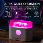 YALEDI Aromatherapy Essential Oil Diffuser, 3-in-1 Himalayan Salt Lamp Diffuser with 7 Color Lights, 200ml Ultrasonic Cool Mist Humidifier for Home Bedroom Yoga, Himalayan Pink Salt Therapy (Grey)