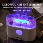 YALEDI Aromatherapy Essential Oil Diffuser, 3-in-1 Himalayan Salt Lamp Diffuser with 7 Color Lights, 200ml Ultrasonic Cool Mist Humidifier for Home Bedroom Yoga, Himalayan Pink Salt Therapy (Grey)