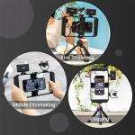 Smartphone Video Rig with Wrist Strap,Phone Filmmaking Rig with 3 Cold Shoe Mounts,Phone Stabilizer Cage Tripod Mount for Videomaker,Compatible with iPhone 16 15 14 13 Pro Max,Galaxy S23 Ultra 23