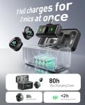 LID LIRDDY Wireless Lavalier Microphone for iPhone: 2PCS Mini Wireless Microphones for Android Equipment - Noise Reduction Lapel Mic for Professional Recording - 80h Battery Life - 48KHz Studio Sound