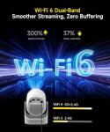 【Electric Focus】Projector with WiFi 6 and Bluetooth 5.0, Mini Portable Native 720P with 4K Support, Smart Proyector Built in Android 11, Auto Vertical Keystone, Home Movie Projectors for Outdoor
